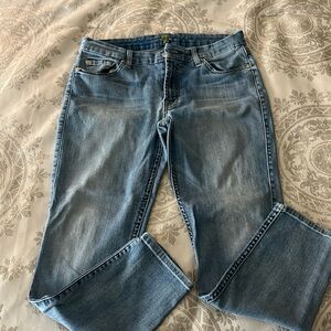 7 For All Mankind Skinny Crop Light Wash Jeans